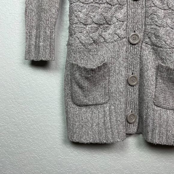IT'S OUR TIME Taupe Tunic Length Button Down Cardigan Size S - Picture 5 of 9